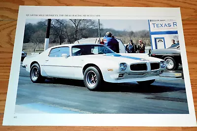 1971 Pontiac Firebird Trans Am 455 Feature Photo Picture Print Poster 71 White • $7.99