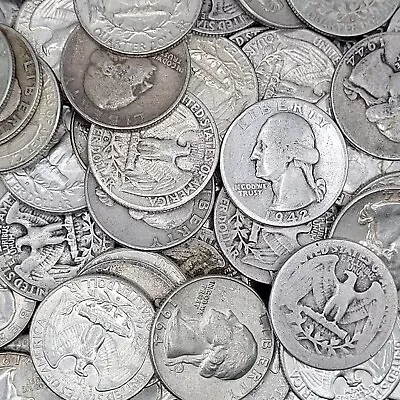 Washington Quarters 90% Silver 1932 - 1964 Circulated Choose How Many! • $6.60