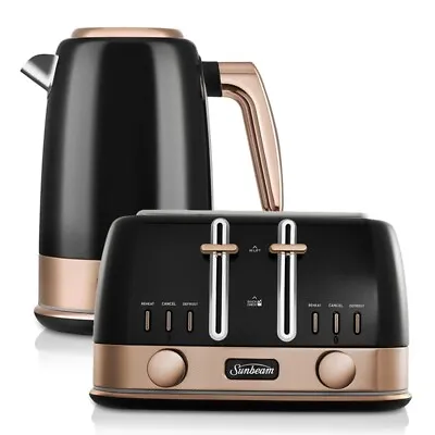 Sunbeam New York Collection Kettle + Toaster Pack - Black Bronze • $310.35