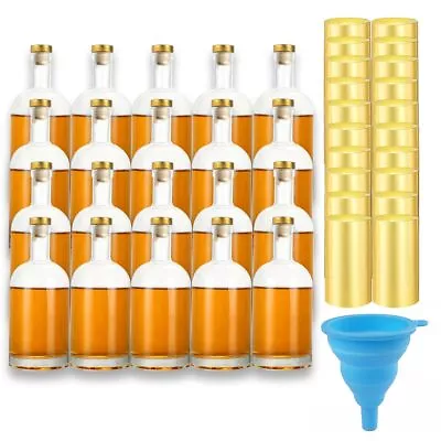 20 Pack Glass Bottles 3.3oz Small Glass BottlesGlass Bottles With CorkWine... • $67.90