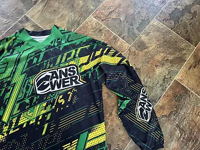 Answer Racing Jersey Shirt MEDIUM Motocross Motorcycle Dirt Bike Off Road Shirt • $19.50