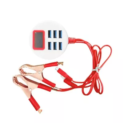 12V Clip Charger For Cellphone Tablet Car Motorcycle USB Charging Device • £7.26