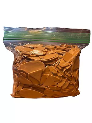 $15.99 • Buy Dollhouse Roofing Shingles 600+ Wooden Pieces Teardrop Oval Triangular  More NEW