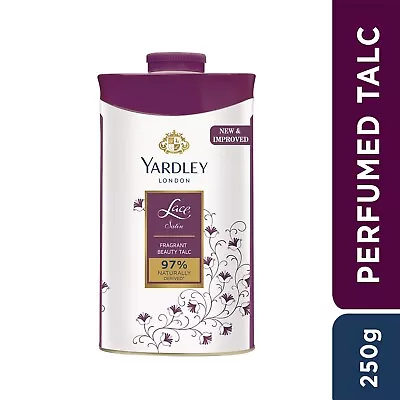 Yardley London Lace Satin Perfumed Talc For Women 250g Powder For Unisex • £16.13