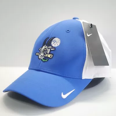 Hartford Yard Goats Nike Dri Fit Legacy91 White Blue Hat Hook & Loop MiLB Cap • $24.99