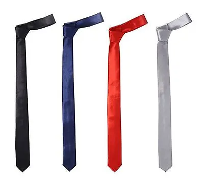 KoooL Skinny Thin Neck Tie Narrow 1.5  NeckTie Variety Of Colors & Designs • $6.95