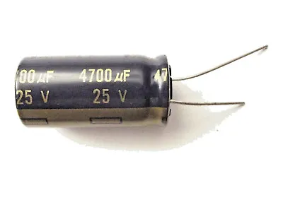 4700uf 25v 105c  LOW ESR Size 18mmx35.5mm Panasonic EEUFC1E472   • £3.80