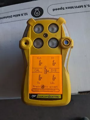 BW Gas Alert Quattro Multi Gas Monitor Detector Meter  • $79