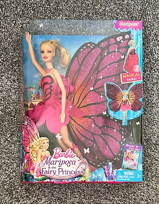 NIB Mattel 2012 Barbie Mariposa & The Fairy Princess New Butterfly Wings Doll • $118.12