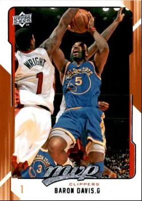 2008-09 Upper Deck MVP Baron Davis Los Angeles Clippers #48 • $1.85