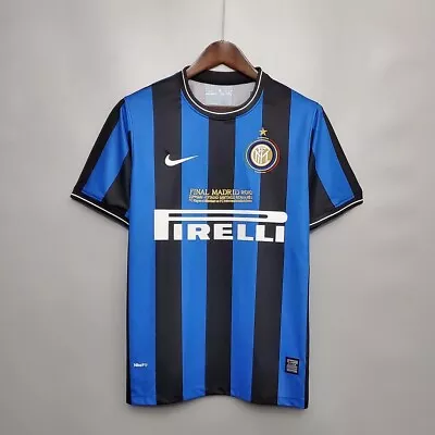 Vintage Nike Inter Milan Blank Blue Soccer Jersey Men's Size L • $55