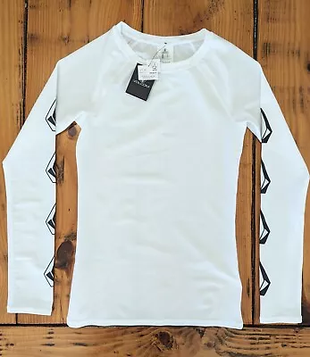 Volcom Women's Regular Simply Core Long Sleeve Rashguard White XS • $29.99