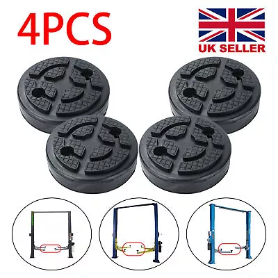 4pcs Rubber Lifting Pads Block For 2 Post Lift Replacement Pads Car Lift Ramp • £8.79