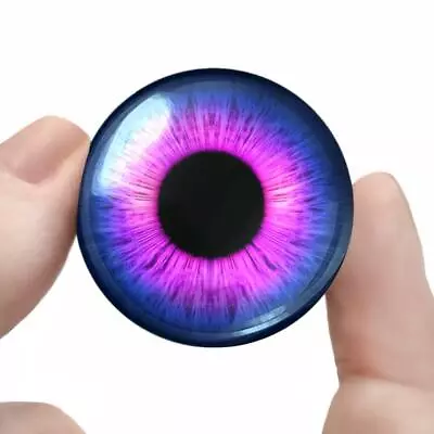 Purple Monster Glass Eyes Realistic Taxidermy Eyeball 35mm Set • $14.99