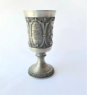 Vintage German Carl Spitzweg Pewter Wine Goblet Collectable • $39