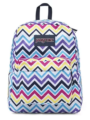 JanSport SuperBreak Student Backpack - Multi Saucy Chevron • £31.73