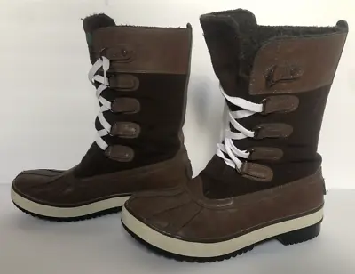 UGG 1001743 Australia Baroness Women’s Boots Size 6 Brown Waterproof Lace Up • $24.99