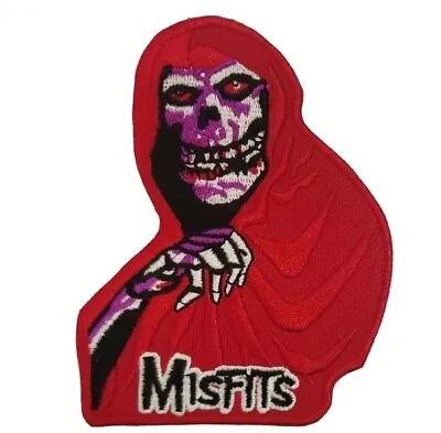 THE MISFITS 4” Patch Punk Rock Red Fiend Ghost Skull Embroidered Iron On Patch • $6.95