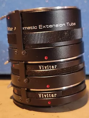 Vintage Vivitar AT-1 Automatic Extension Tube (12mm 20mm 36mm) • $6.95