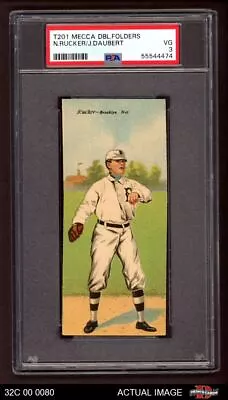 1911 T201 Mecca Jake Daubert / Nap Rucker Dodgers PSA 3 - VG • $200