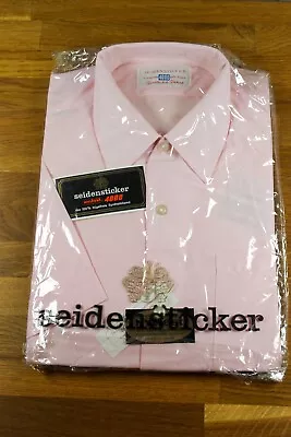 Men's Shirt Nylon Nyltest Seidensticker 4000 Short Sleeve Pink 39/40 True • £141.98
