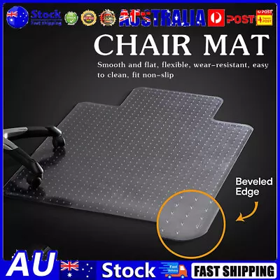 Clear Chair Mat Carpet Floor Protector PVC Home Office Room Computer Mat 120x90 • $23.19