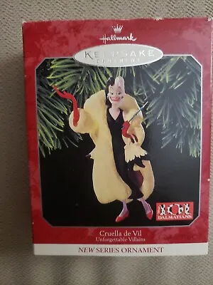 1998 Hallmark Keepsake Unforgettable Villians CRUELLA DE VIL Ornament Deville • $10