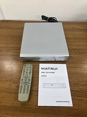 Matsui DVD Player DVD227 Compact Silver Fully Working  • £12.50