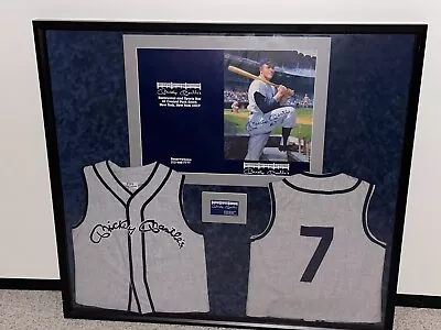 MICKEY MANTLE RESTAURANT Items 2 Waitress Jersey * &* SIGNED Restaurant Menu JSA • $2499.99