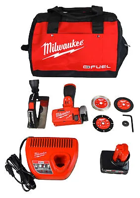 Milwaukee 2522-21XC 12V 3  Cordless Cut Off Saw Kit W/ Battery Charger And Bag • $179.99