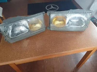 Mercedes W123 Bosch Euro Headlights With Yellow Fog Lights • $899