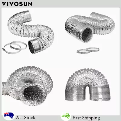 VIVOSUN 4/6/8 Inch Aluminium Ventilation Ducting Flexible Vent Hose Fan Air Pipe • $21.84