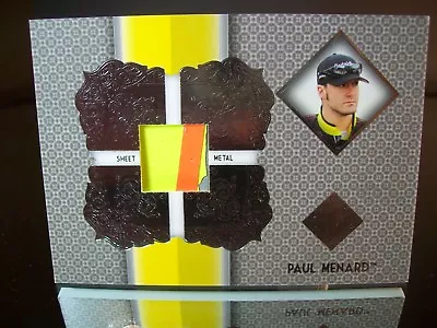 Paul Menard Press Pass Total Memorabilia Race-Used Sheet Metal 2013 Card #TM-PM • $4.99