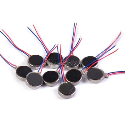 2/5/10pcs DC3V Pager Cell Phone Mobile Coin Flat Vibrating Vibration Micro Motor • $1.88