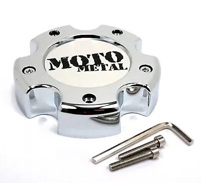 Moto Metal Chrome Wheel Center Hub Cap 5.5 OD 1.25 H Bolt-On Closed-End For MO95 • $18.19