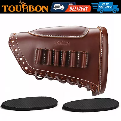 Tourbon Left Handed Recoil Pad Rifle Cheek Riser Gun Ammo Holder Buttstock Cover • $49.99