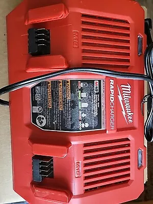Milwaukee M18 18-Volt Dual Bay Rapid Battery Charger 48-59-1802 Used • $38