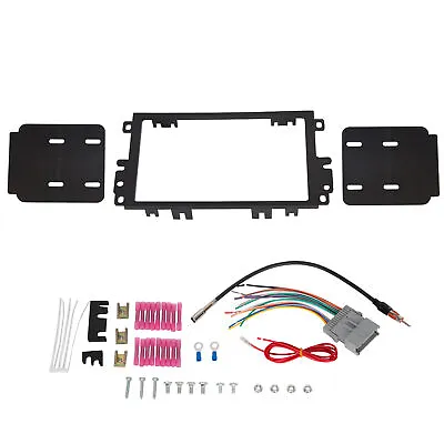 Double Din Stereo Radio Install Dash Kit W Antenna Adapter Wire Harness For GMC • $18.32