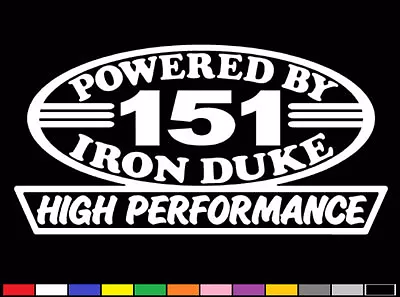 2 High Performance 151 Ci Decals Hp Inline 4 Iron Duke 2.5 Engine Emblem Sticker • $5