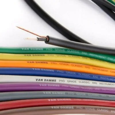 Van Damme PRO Grade XKE Instrument Cable. Best Guitar HiFi Bass Cord Wire Bulk • $11.49