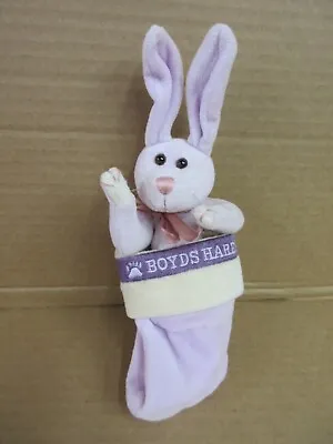NOS Boyds Bears ORCHID DE LA HOPPSACK Lilac Bunny Stocking Hanging B71 R • $19.19