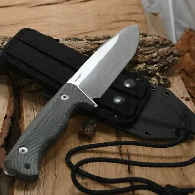 Lionsteel T6 Micarta Black Camp Hunting Knife Outoor Cod T6 CVB • $369