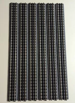 MTH  30  LONG STRAIGHT TRAIN TRACK 3 Rail W/roadbed O Gauge  6 Pieces • $54.99