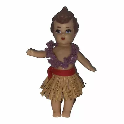 Vintage Hawaiian Girl Doll Aloha Rubber Doll Hula 1950s Rare! • $22.96