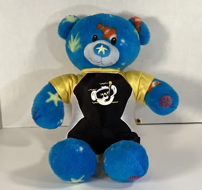 Build A Bear Under Deep Blue Sea Bear 16” Plush Stuffed Toy No Sound Nautical • $28.97