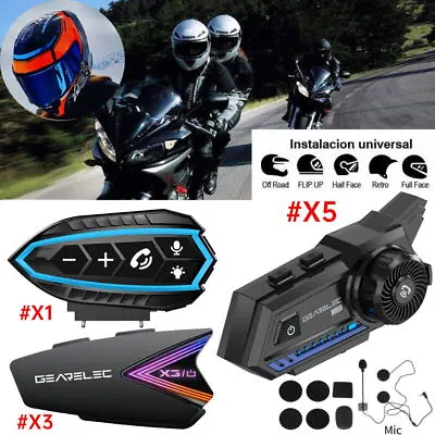 Motorcycle Helmet Headset Wireless Bluetooth Headphone Speaker Hands-Free 2024 • $17.99