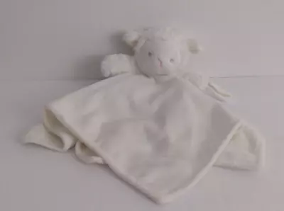 Carter's White Lamb Security Blanket Plush Lovey With Pacifier Holder 2016 • $11.95