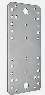 Heavy Duty Strong Flat Plates (5 7 &9mm Holes) Galvanised-Reinforce And Support • £34.99