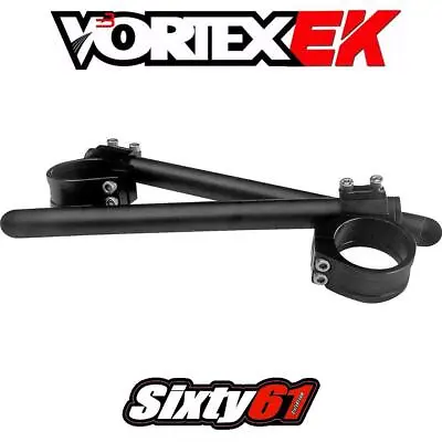 GSXR 1000 Clip On 2005-2023 50mm 7 Deg Suzuki Handlebar Handle Bars Black Vortex • $154.45