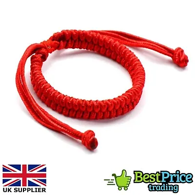 Bangle Kabbalah Tibetan Buddhist Red Lucky Knot Rope Bracelet Amulet • £1.99